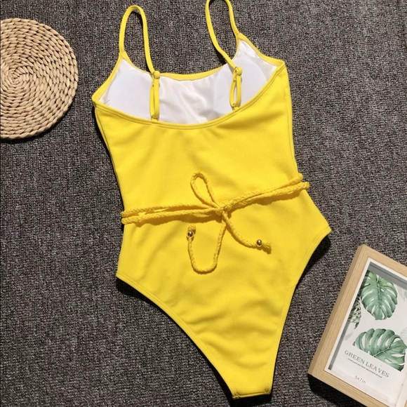 334 Summer yellow rope monokini - Picture 5 of 6